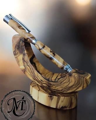 penne in legno pregiato tornite a mano libera 