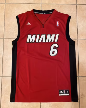 Canotta NBA Miami Heat - LeBron James #6 - Adidas