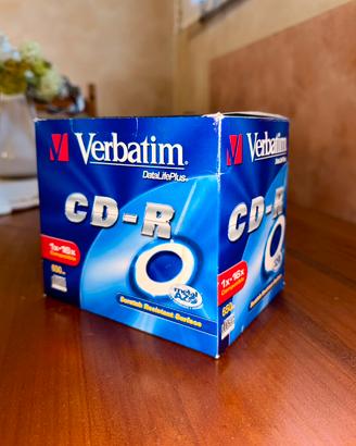 Stock 10 CD-RW Verbatim DataLifePlus 650MB nuovi