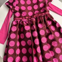 Vestito bambina Jacadi’ a pois fucsia