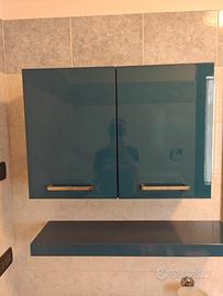 Set arredo bagno con pensile e mensola