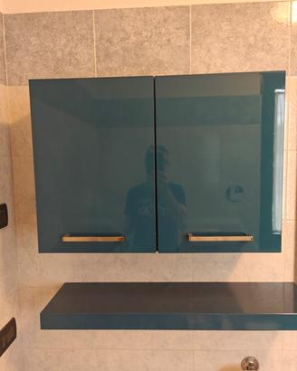 Set arredo bagno con pensile e mensola