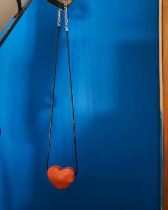 Ciondolo cuore corallo