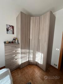 Armadio cassettieria e comodino