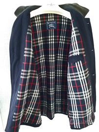 Cappotto Burberry Per Uomo Blu Scuro Come Nuovo