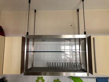 Pensile scolapiatti in acciaio inox