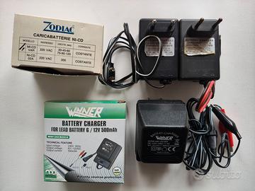 carica accumulatori NICD  o NI MH  ed  al piombo