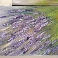 quadro lavanda olio su tela