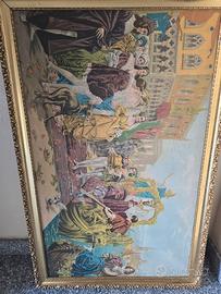 quadro venezia olio su tela antico