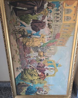 quadro venezia olio su tela antico