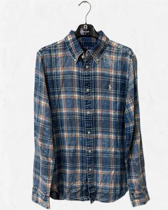 Camicia Polo Ralph Lauren a quadri blu,Taglia L