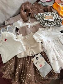Lotto vestiti bambina 3-6 mesi