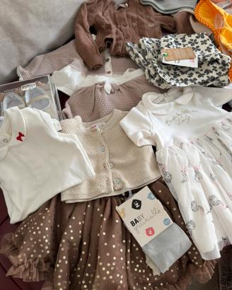 Lotto vestiti bambina 3-6 mesi