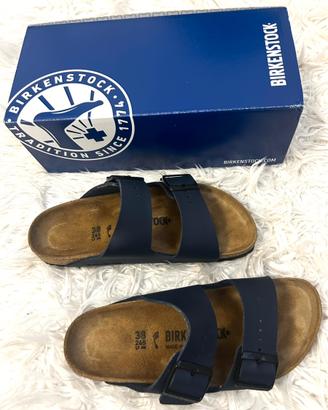 Birkenstock Arizona BS Blue Size 38 Narrow Fit ..