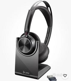 Poly Voyager Focus 2 + Dongle BT700 + base NUOVI