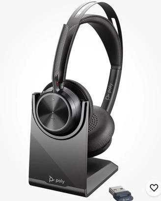 Poly Voyager Focus 2 + Dongle BT700 + base NUOVI