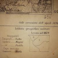 Carta topografica militare 1879