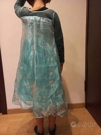 vestito carnevale elsa frozen