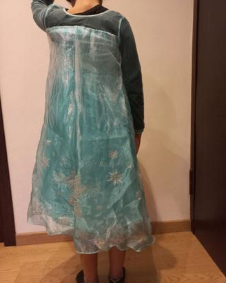 vestito carnevale elsa frozen