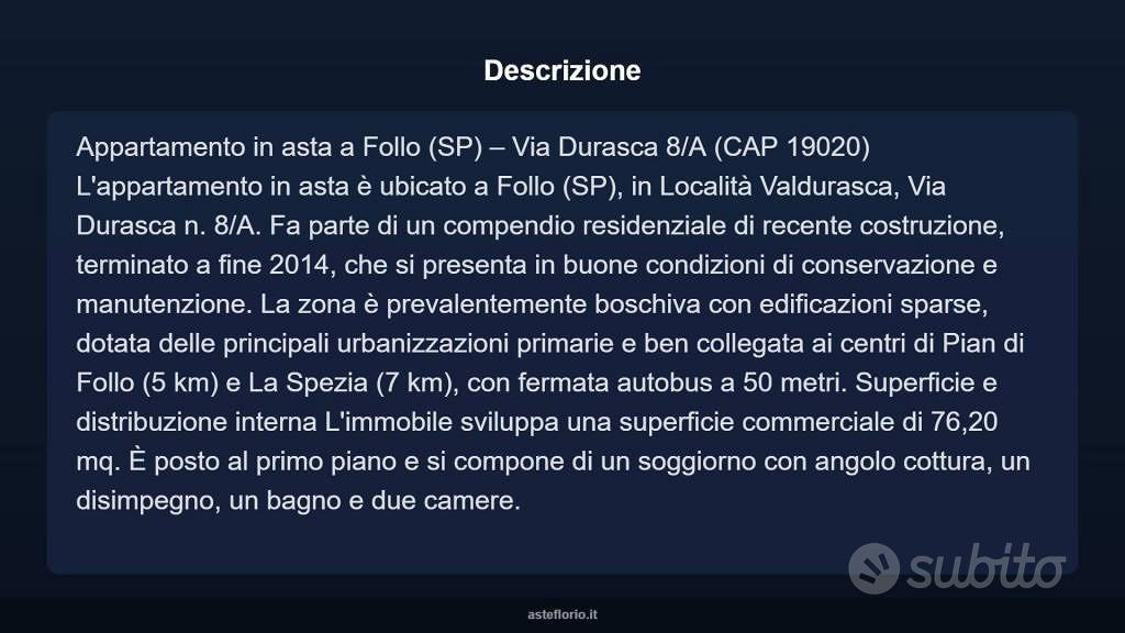 Appartamento – Follo, Piano di Follo - Vista 3
