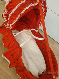 Culla in vimini vintage anni' 80