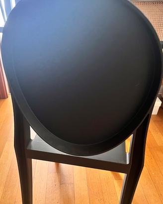 Sedia nero opaco modello Victoria Ghost Kartell