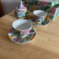 Set vintage tazzine e zuccheriera