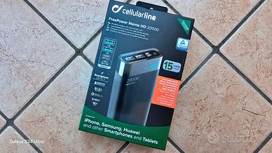 Power Bank Cellularline 20.000 mAh Nuovo Sigillato
