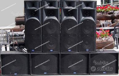 Impianto amplificazione 6.000 watt db Technologies