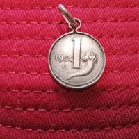 Ciondolo 1 Lira argento