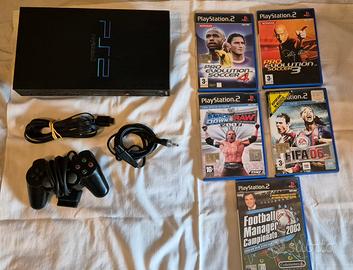 playstation 2 fat nera più 5 giochi 