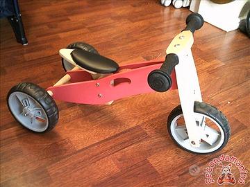 Triciclo Cavalcabile Legno Udeas 2 in 1