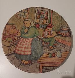 Piatto in ceramica Lazzaro Italica Ars 