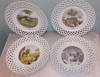 piatti di PORCELLANA 4 stagione 