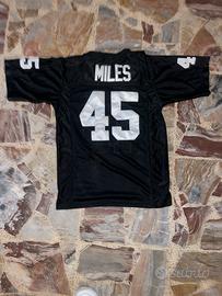 Maglia da baseball nera e bianca taglia S/M