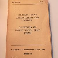 Rarissimo libro dell'esercito americano