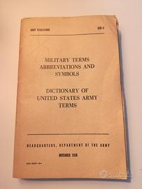 Rarissimo libro dell'esercito americano