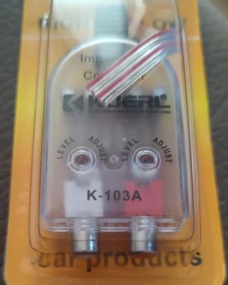 Convertitore segnale audio alta a bassa impedenza 