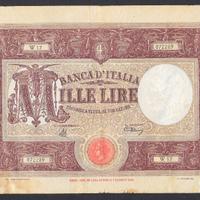 BANCONOTA DA LIRE 1000 DEL 1944 FIRMA COMMISSARIO