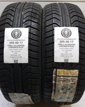 2 GOMME 205 50 17 PIRELLI A60241