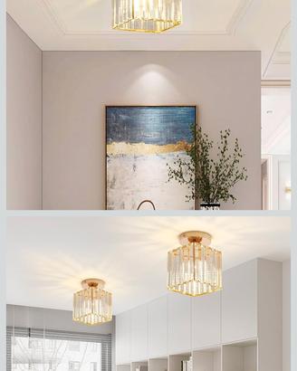 mini lampadari dorati 3 pezzi