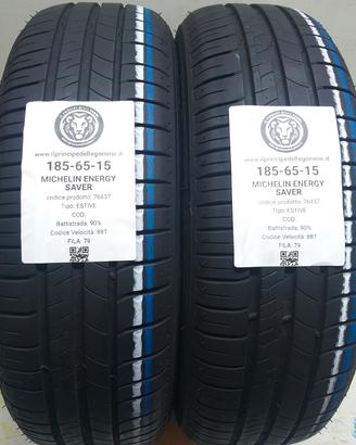 2 GOMME 185 65 15 MICHELIN A76437