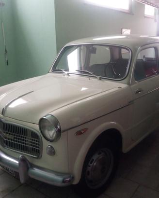 Fiat 1100 del 1958 a due colori bianco e verde