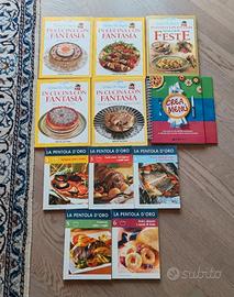 Lotto libri e ricettari di cucina