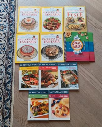 Lotto libri e ricettari di cucina