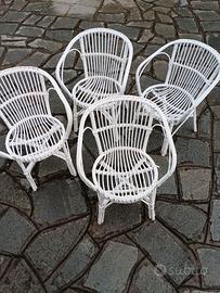 Sedie vimini giardino