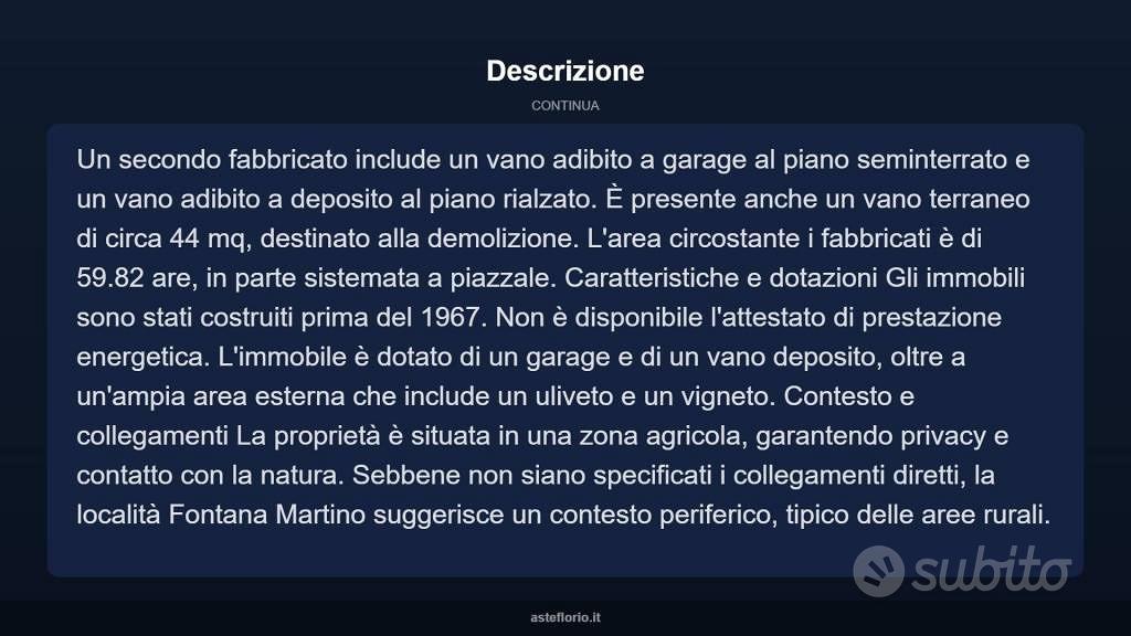 Immobile in asta di 600 m² con box auto a San Gior - Vista 3