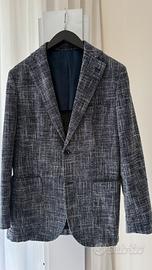 Blazer uomo GUTTERIDGE tg 52 tweed blu/grigio