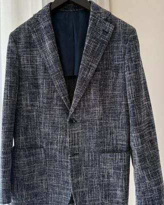 Blazer uomo GUTTERIDGE tg 52 tweed blu/grigio