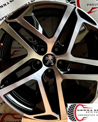 4 CERCHI IN LEGA ORIGINALI R18 PEUGEOT 308 NEW